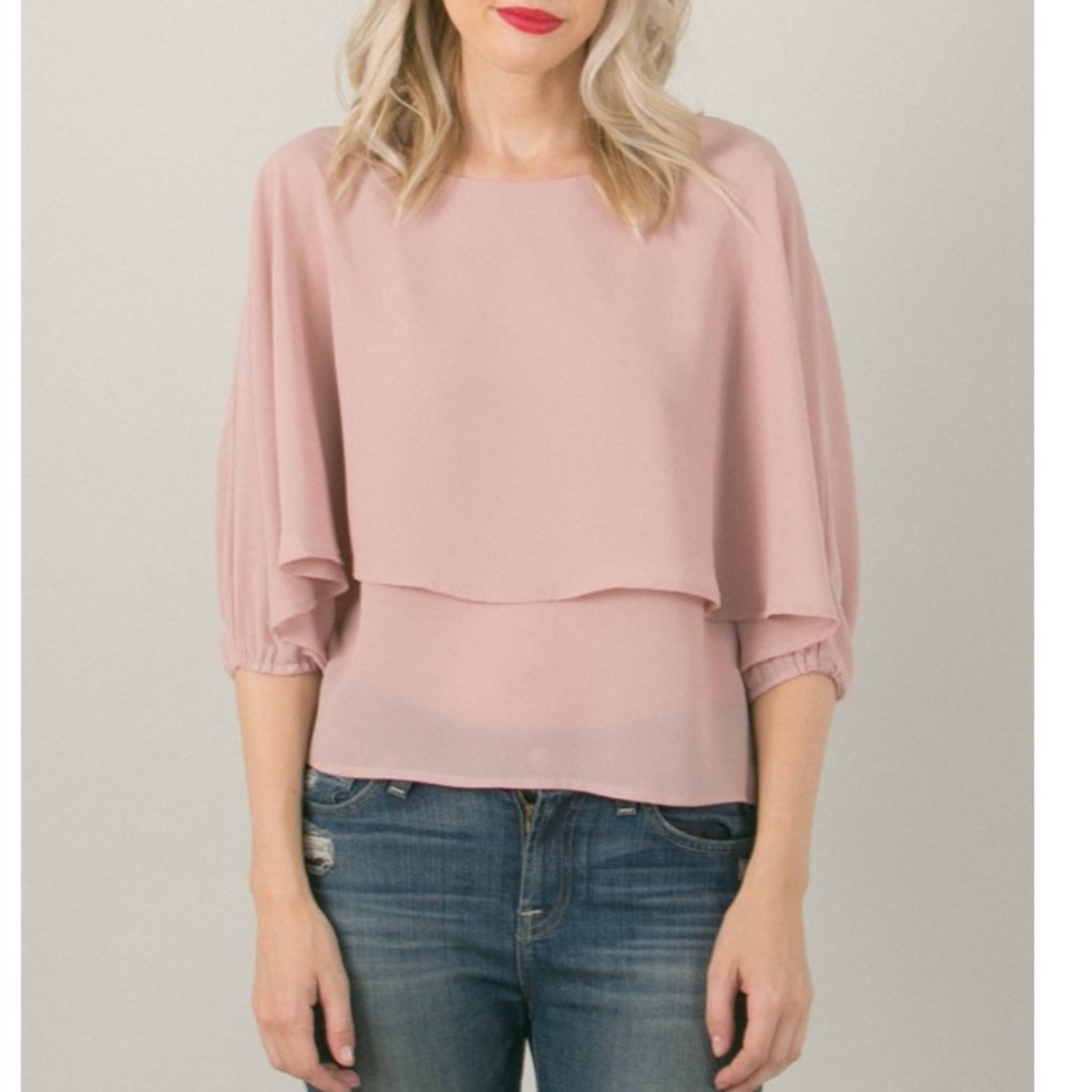 Foley chiffon top